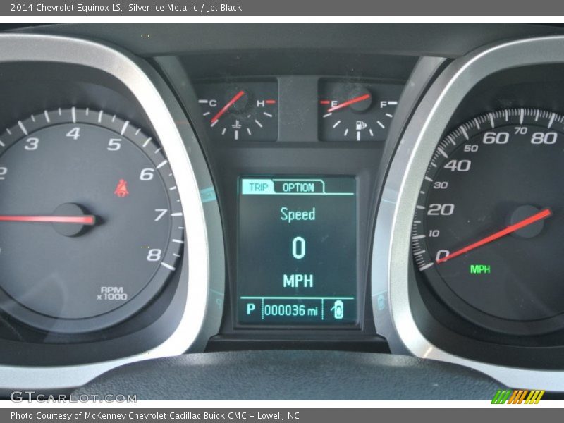 Silver Ice Metallic / Jet Black 2014 Chevrolet Equinox LS