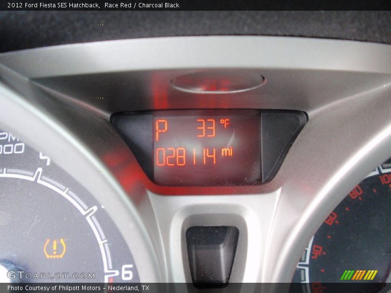 Race Red / Charcoal Black 2012 Ford Fiesta SES Hatchback