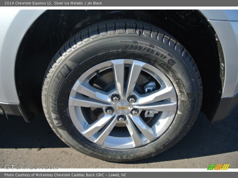 Silver Ice Metallic / Jet Black 2014 Chevrolet Equinox LS