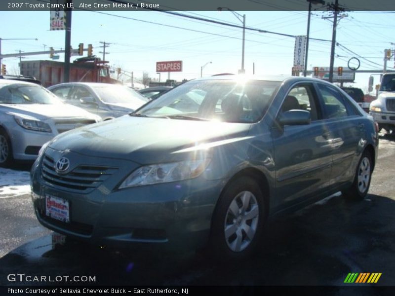 Aloe Green Metallic / Bisque 2007 Toyota Camry LE