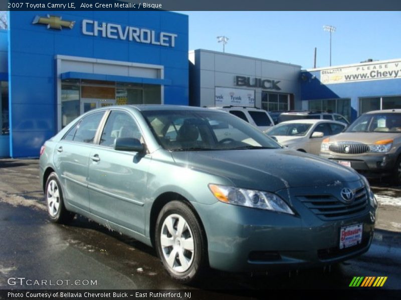 Aloe Green Metallic / Bisque 2007 Toyota Camry LE