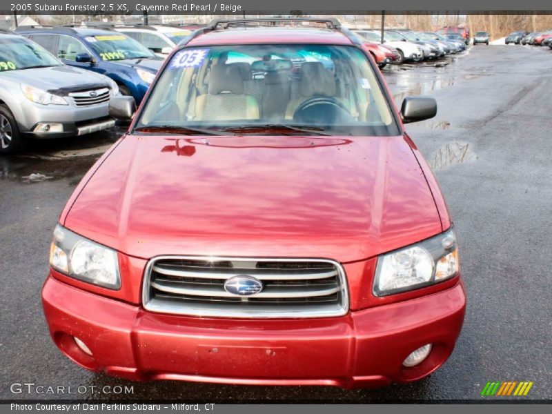 Cayenne Red Pearl / Beige 2005 Subaru Forester 2.5 XS