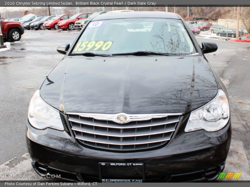 Brilliant Black Crystal Pearl / Dark Slate Gray 2010 Chrysler Sebring Limited Sedan