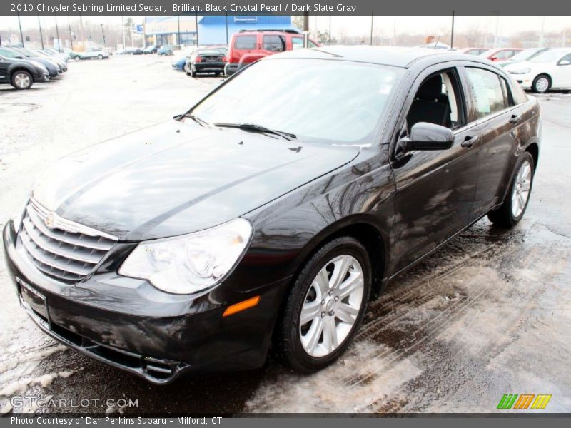 Brilliant Black Crystal Pearl / Dark Slate Gray 2010 Chrysler Sebring Limited Sedan