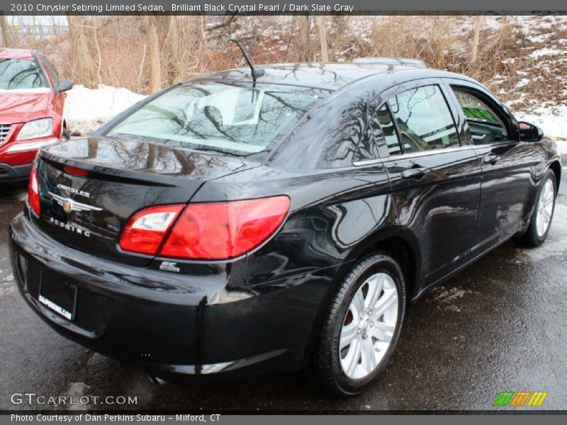 Brilliant Black Crystal Pearl / Dark Slate Gray 2010 Chrysler Sebring Limited Sedan