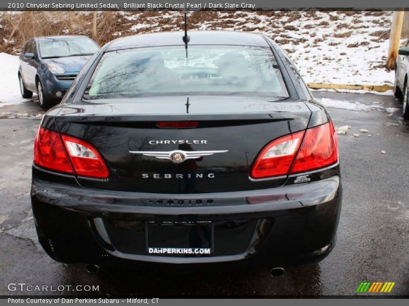 Brilliant Black Crystal Pearl / Dark Slate Gray 2010 Chrysler Sebring Limited Sedan