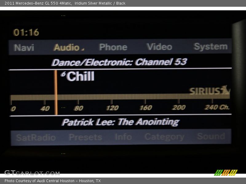 Iridium Silver Metallic / Black 2011 Mercedes-Benz GL 550 4Matic