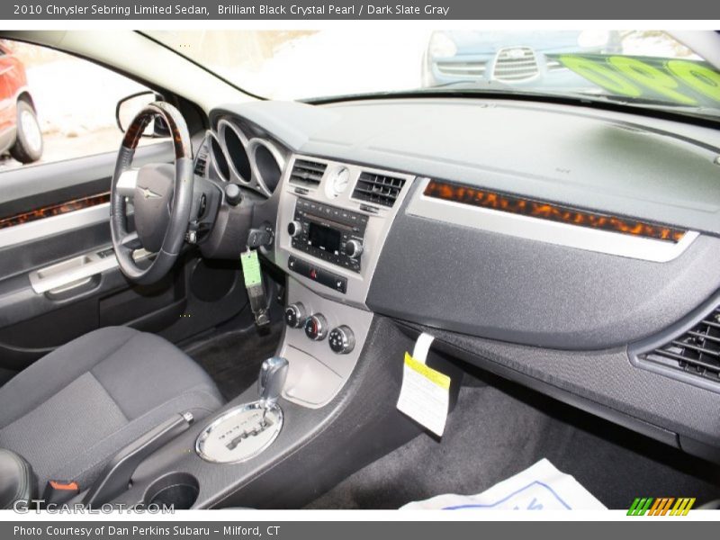 Brilliant Black Crystal Pearl / Dark Slate Gray 2010 Chrysler Sebring Limited Sedan