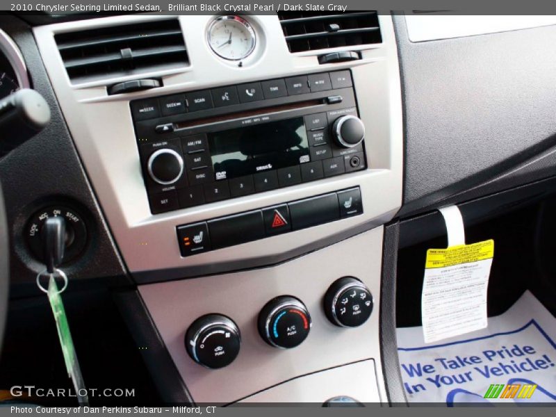 Brilliant Black Crystal Pearl / Dark Slate Gray 2010 Chrysler Sebring Limited Sedan