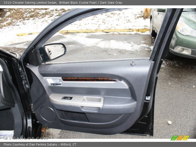 Brilliant Black Crystal Pearl / Dark Slate Gray 2010 Chrysler Sebring Limited Sedan