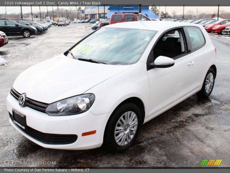 Candy White / Titan Black 2010 Volkswagen Golf 2 Door