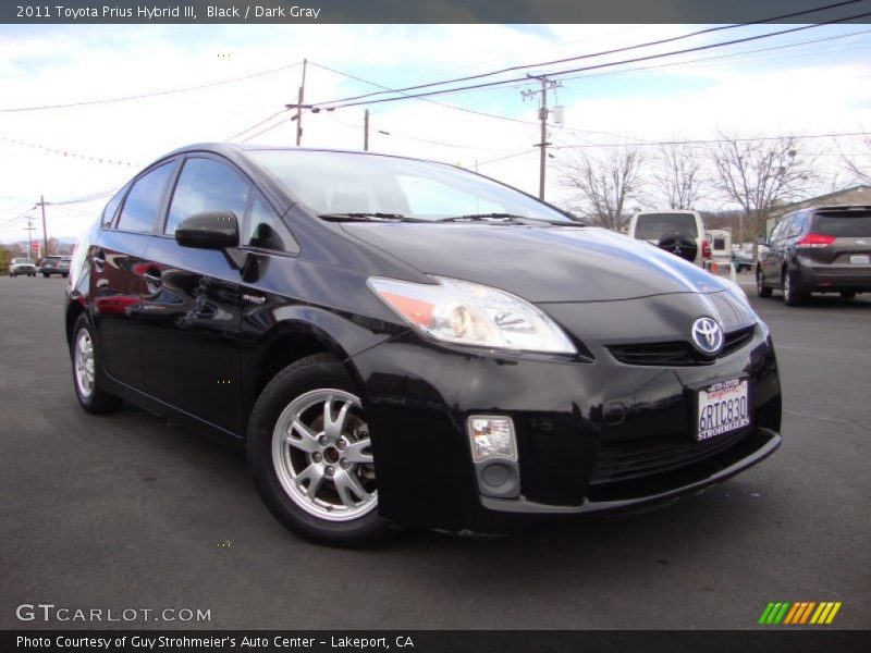 Black / Dark Gray 2011 Toyota Prius Hybrid III