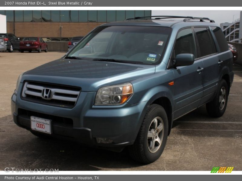 Steel Blue Metallic / Gray 2007 Honda Pilot EX-L