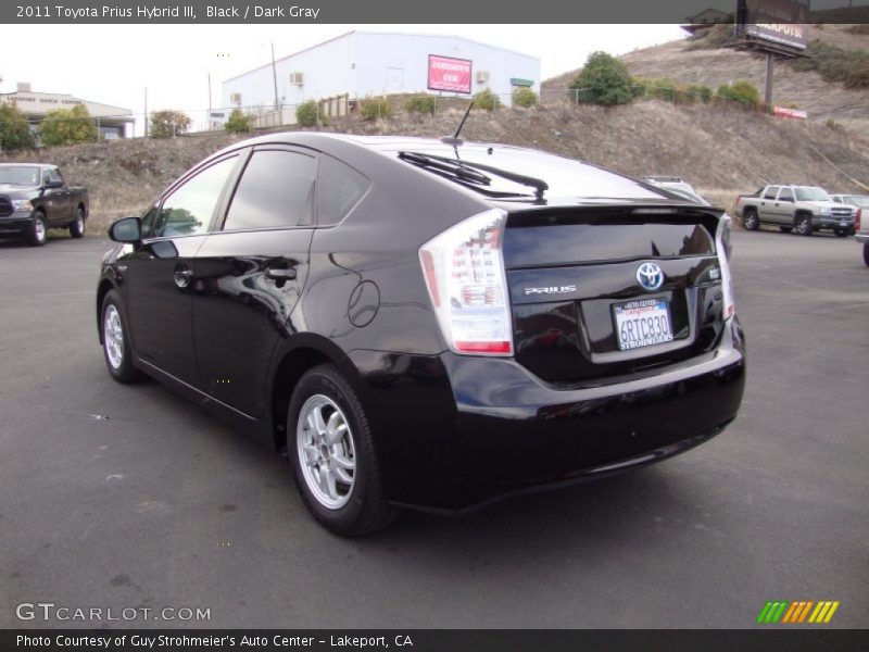 Black / Dark Gray 2011 Toyota Prius Hybrid III