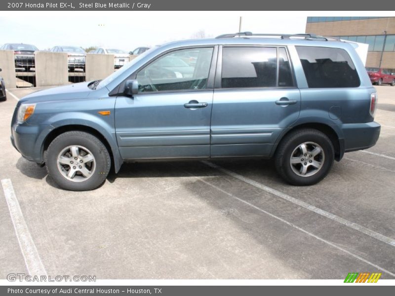 Steel Blue Metallic / Gray 2007 Honda Pilot EX-L