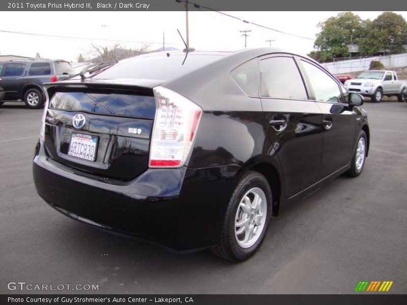 Black / Dark Gray 2011 Toyota Prius Hybrid III