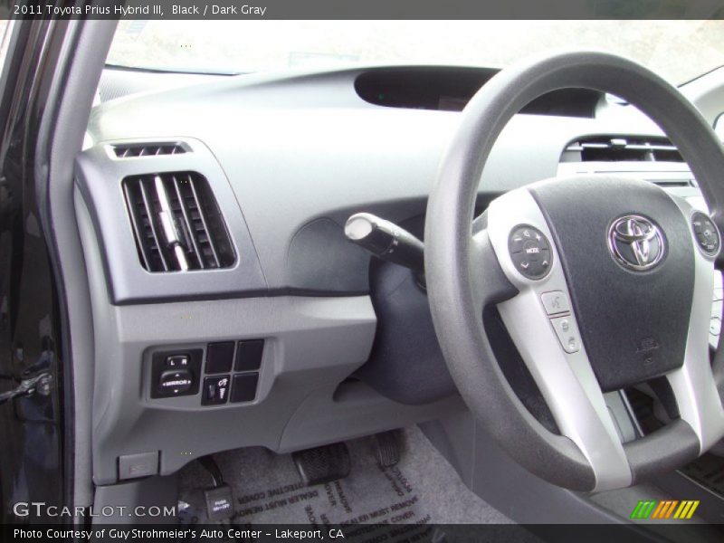 Black / Dark Gray 2011 Toyota Prius Hybrid III