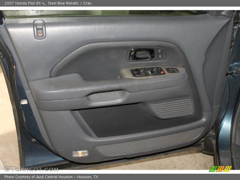 Steel Blue Metallic / Gray 2007 Honda Pilot EX-L