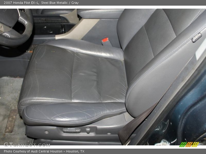 Steel Blue Metallic / Gray 2007 Honda Pilot EX-L