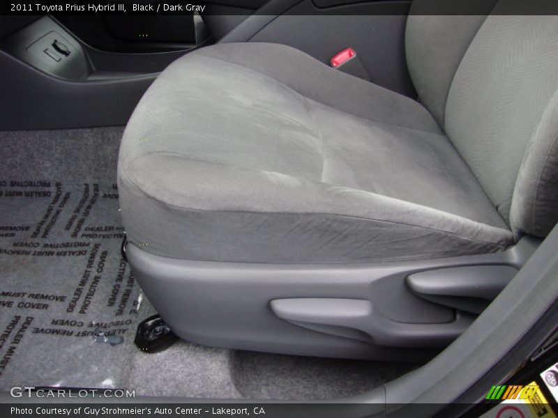 Black / Dark Gray 2011 Toyota Prius Hybrid III