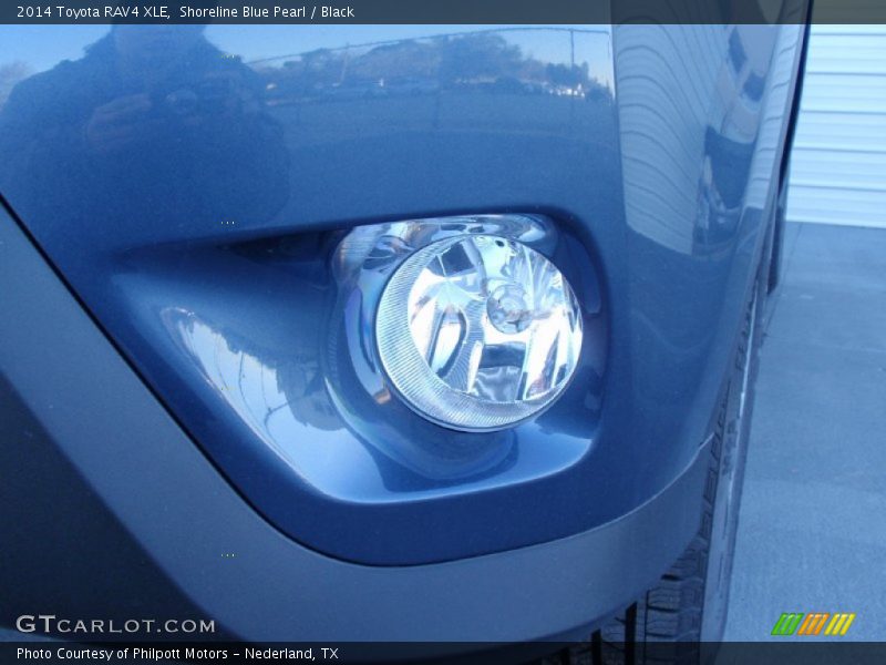 Shoreline Blue Pearl / Black 2014 Toyota RAV4 XLE
