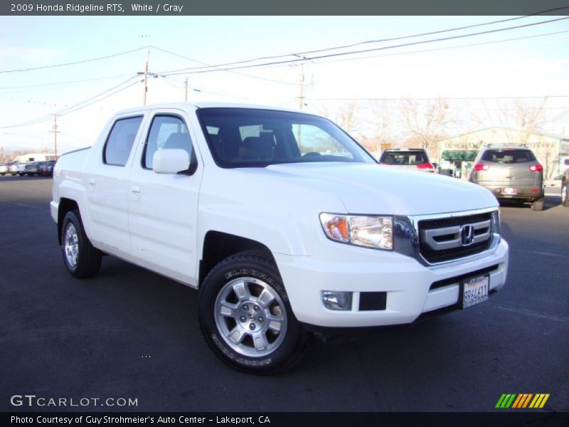White / Gray 2009 Honda Ridgeline RTS