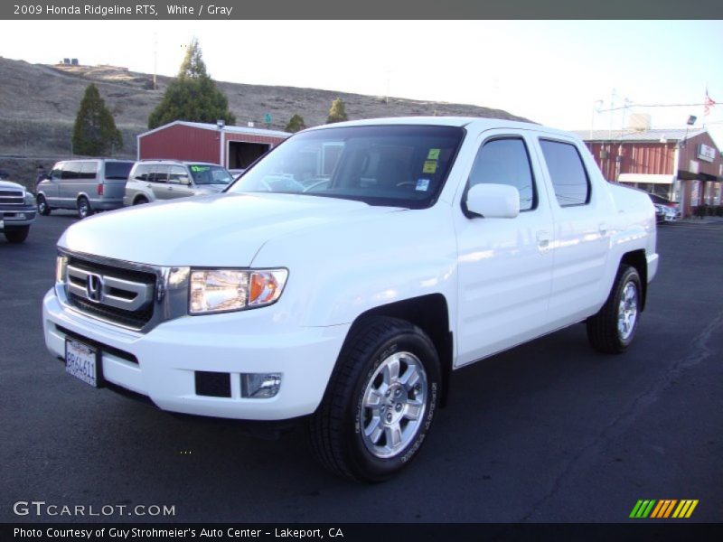 White / Gray 2009 Honda Ridgeline RTS