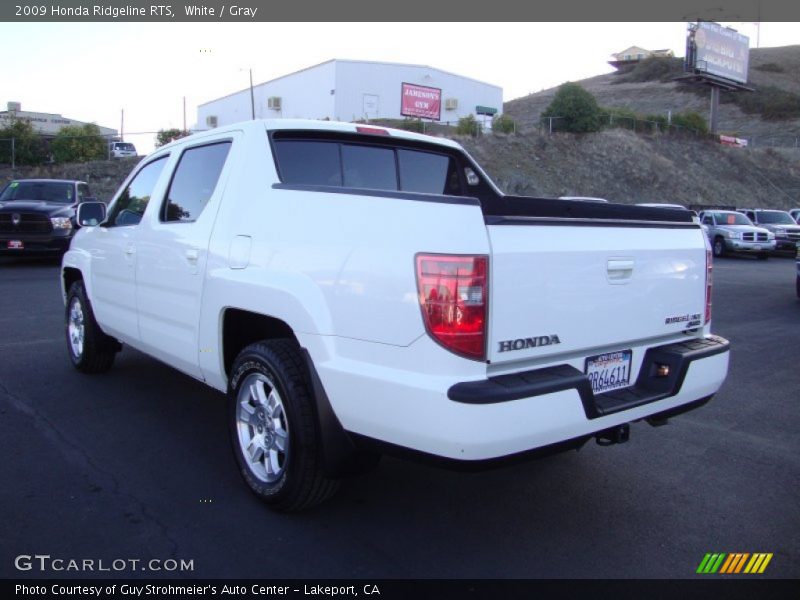 White / Gray 2009 Honda Ridgeline RTS