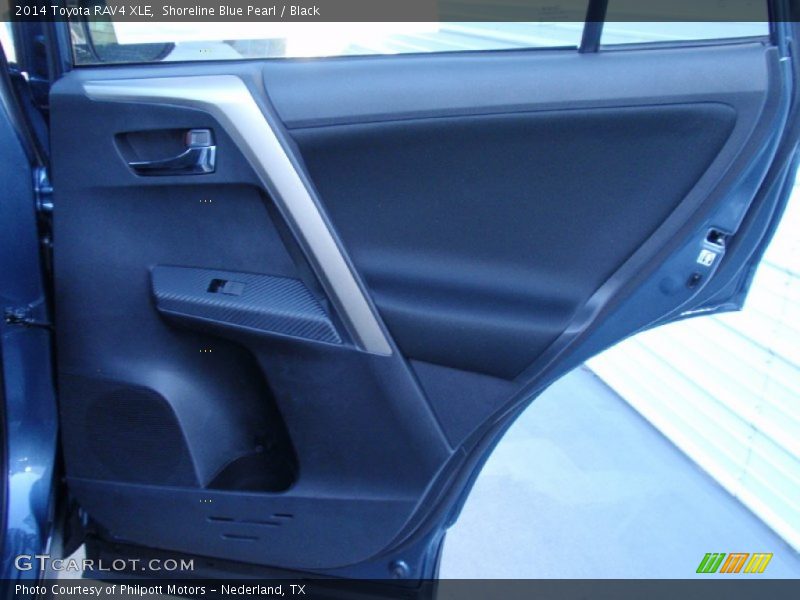 Shoreline Blue Pearl / Black 2014 Toyota RAV4 XLE