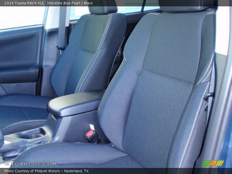 Shoreline Blue Pearl / Black 2014 Toyota RAV4 XLE