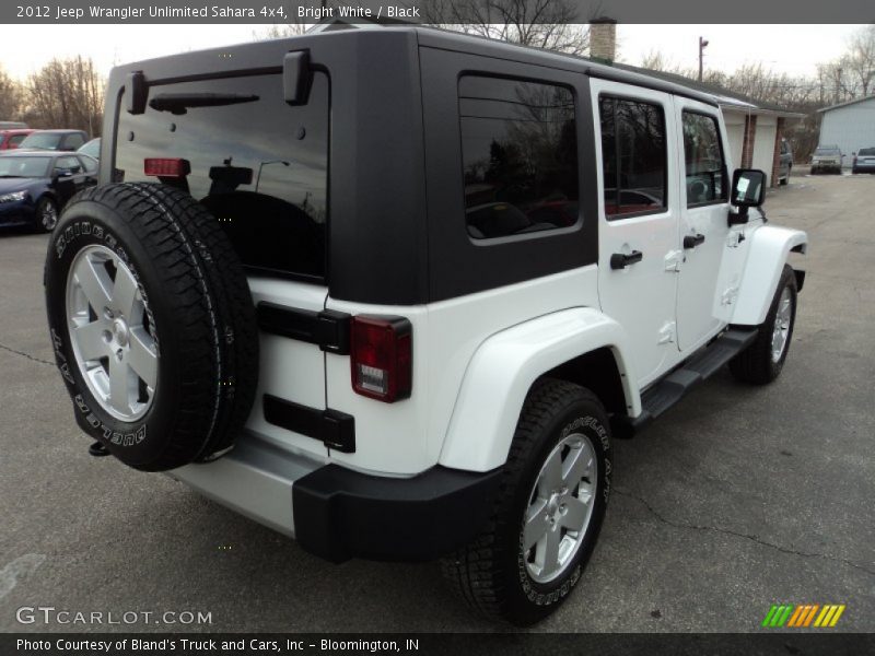 Bright White / Black 2012 Jeep Wrangler Unlimited Sahara 4x4