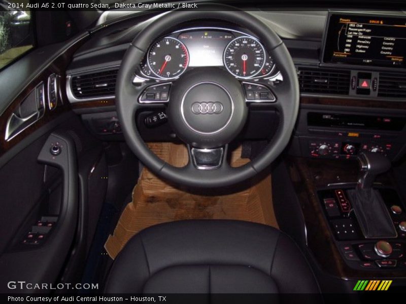 Dakota Gray Metallic / Black 2014 Audi A6 2.0T quattro Sedan