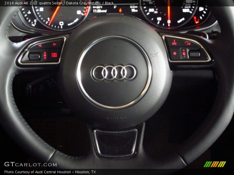 Dakota Gray Metallic / Black 2014 Audi A6 2.0T quattro Sedan