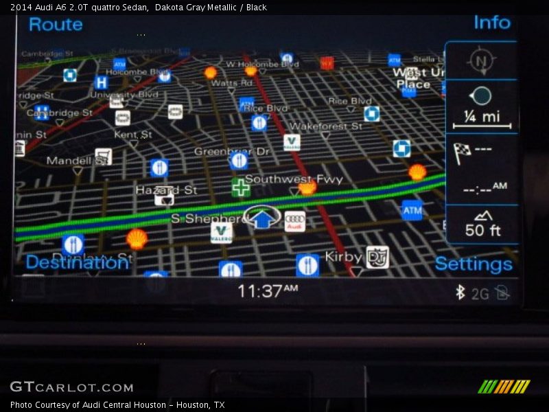 Dakota Gray Metallic / Black 2014 Audi A6 2.0T quattro Sedan
