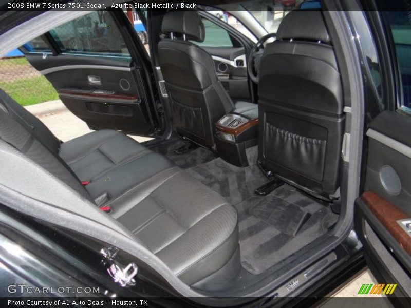 Azurite Black Metallic / Black 2008 BMW 7 Series 750Li Sedan