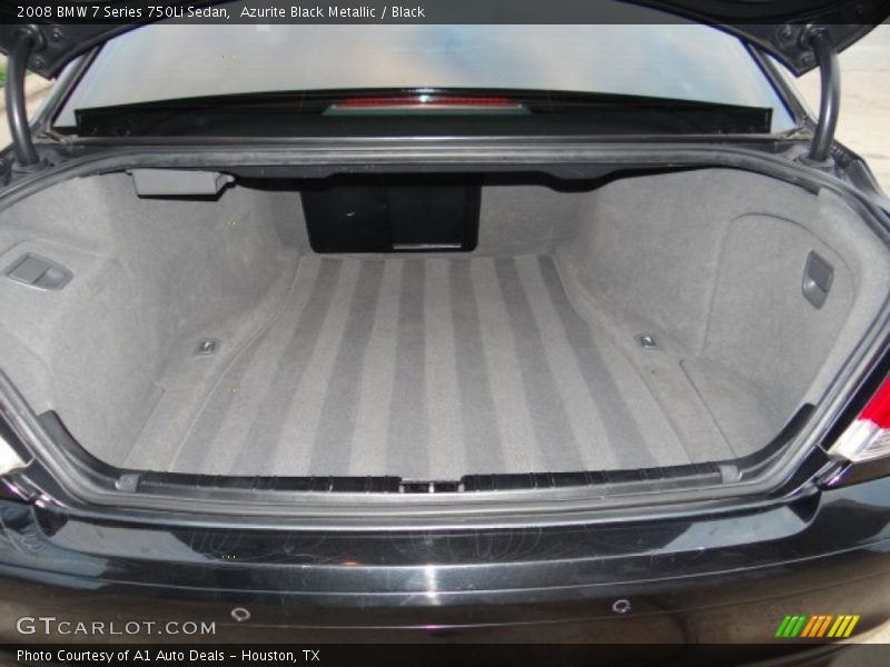 Azurite Black Metallic / Black 2008 BMW 7 Series 750Li Sedan