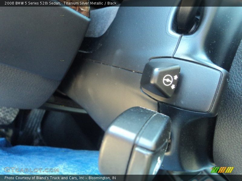 Titanium Silver Metallic / Black 2008 BMW 5 Series 528i Sedan