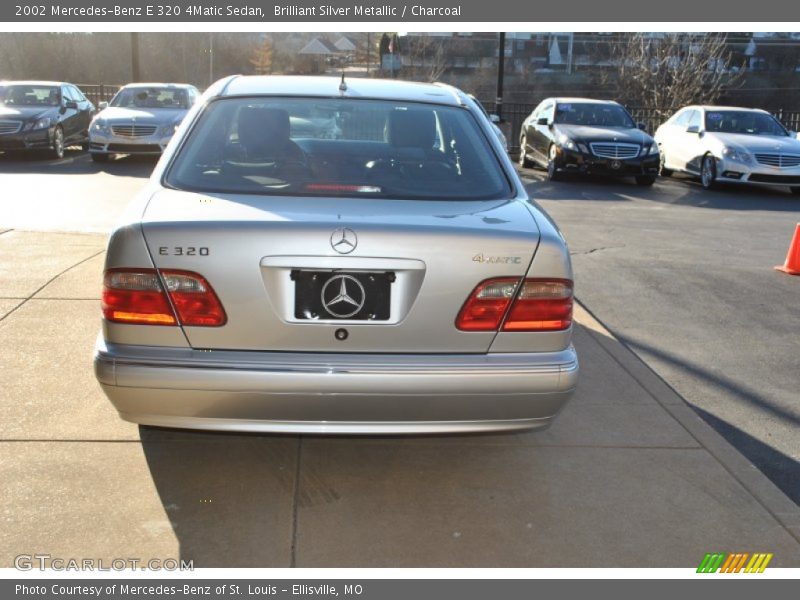 Brilliant Silver Metallic / Charcoal 2002 Mercedes-Benz E 320 4Matic Sedan