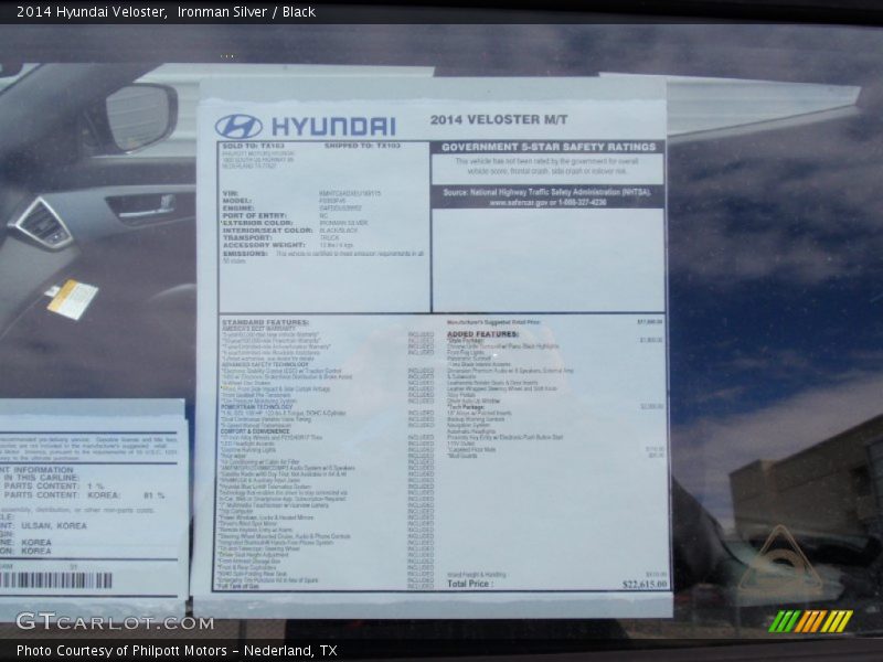 Ironman Silver / Black 2014 Hyundai Veloster