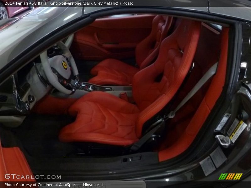 Grigio Silverstone (Dark Grey Metallic) / Rosso 2014 Ferrari 458 Italia