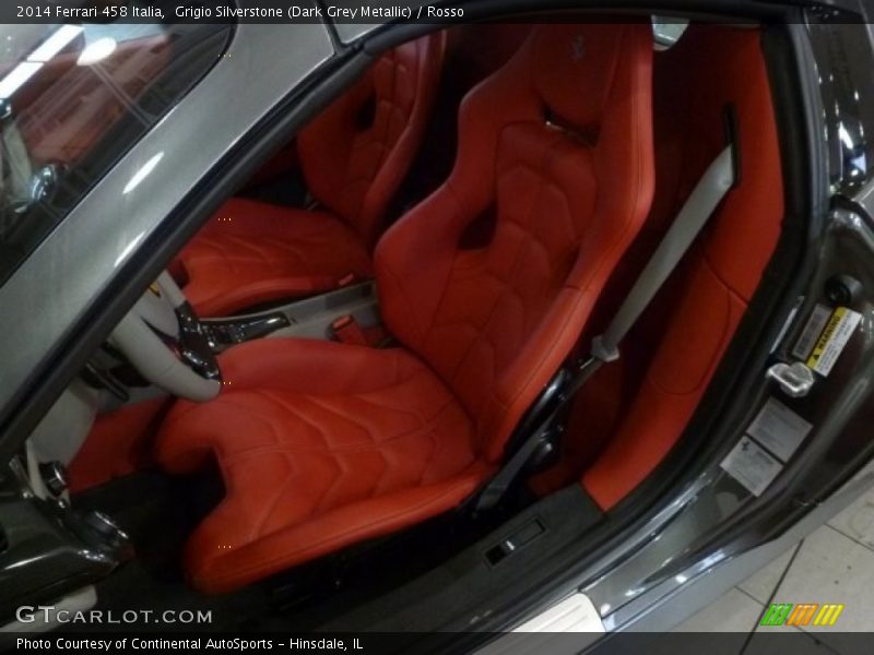 Front Seat of 2014 458 Italia