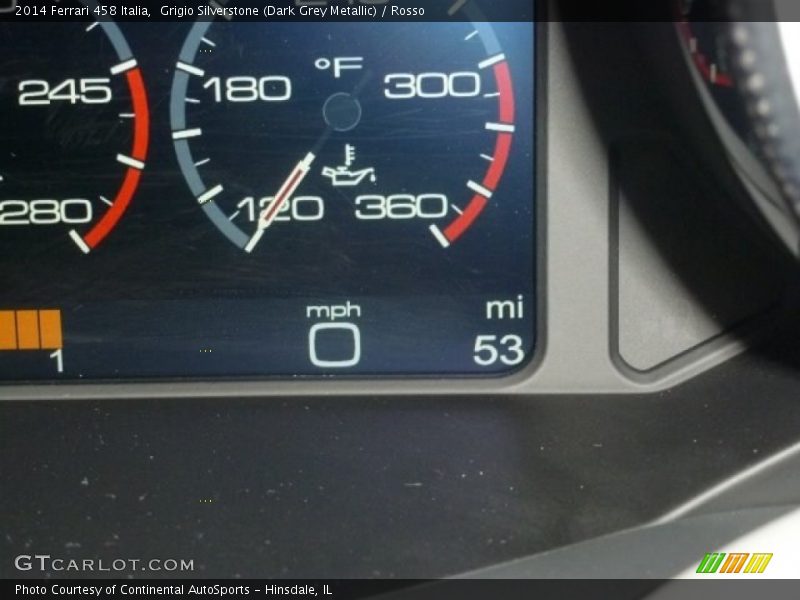 Grigio Silverstone (Dark Grey Metallic) / Rosso 2014 Ferrari 458 Italia