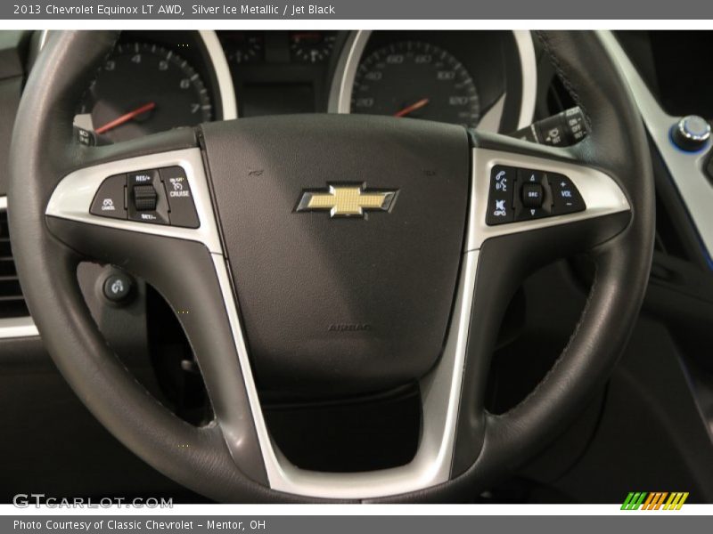 Silver Ice Metallic / Jet Black 2013 Chevrolet Equinox LT AWD