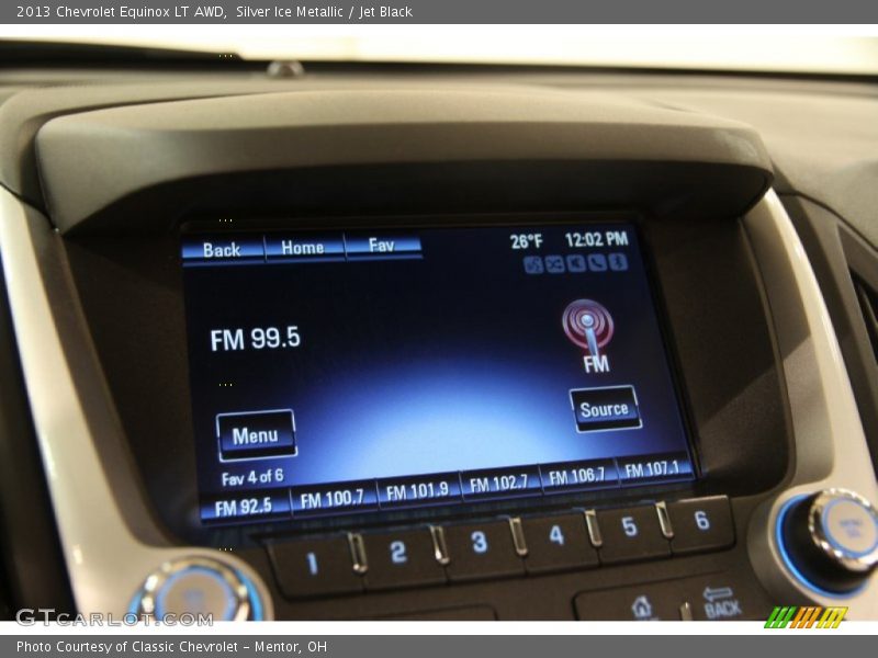 Silver Ice Metallic / Jet Black 2013 Chevrolet Equinox LT AWD