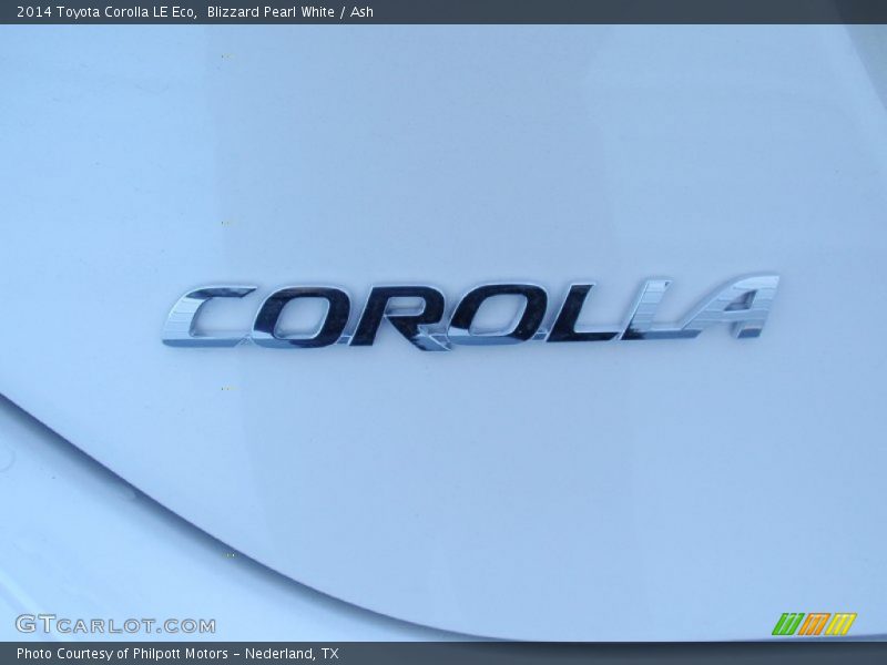 Blizzard Pearl White / Ash 2014 Toyota Corolla LE Eco