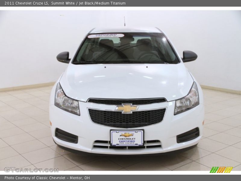 Summit White / Jet Black/Medium Titanium 2011 Chevrolet Cruze LS