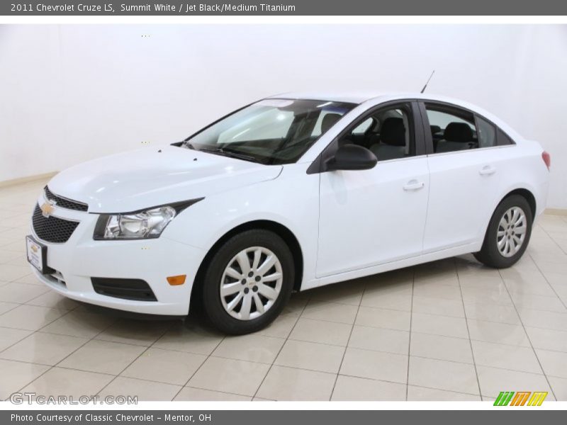 Summit White / Jet Black/Medium Titanium 2011 Chevrolet Cruze LS