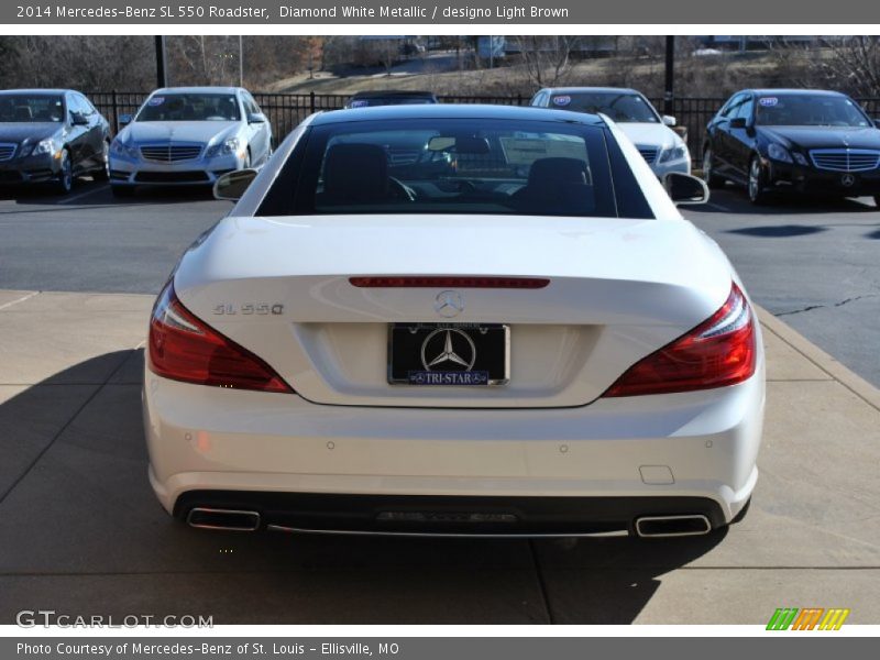 Diamond White Metallic / designo Light Brown 2014 Mercedes-Benz SL 550 Roadster