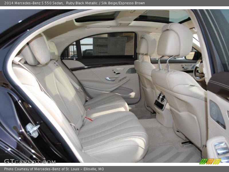 Ruby Black Metallic / Silk Beige/Espresso Brown 2014 Mercedes-Benz S 550 Sedan