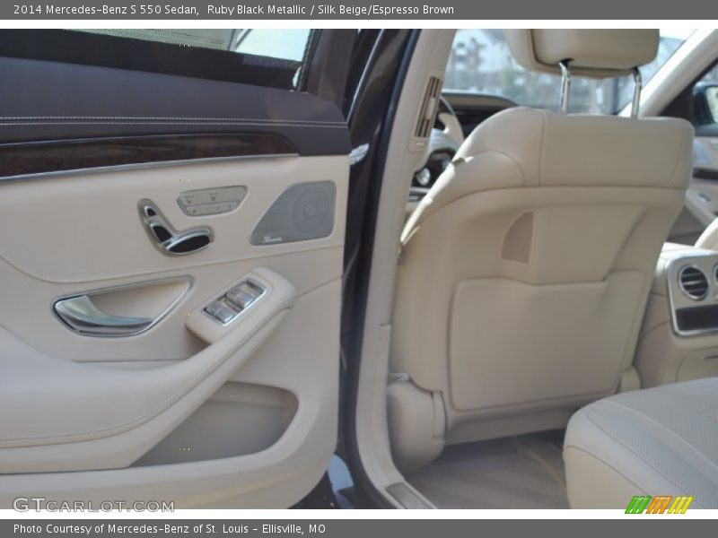 Ruby Black Metallic / Silk Beige/Espresso Brown 2014 Mercedes-Benz S 550 Sedan